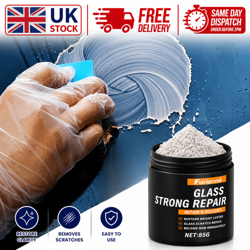 Glass scratch repair powder - glass,