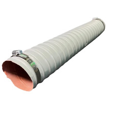 Land Rover Series 3  - Heater Air-intake Hose Pipe  346999  & 2 Clips Grey