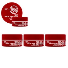 3x RED ONE AQUA HAIR GEL WAX