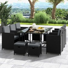 10 Seater Rattan Cube Outdoor