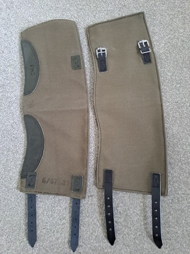 Vintage german army gaiters - german,