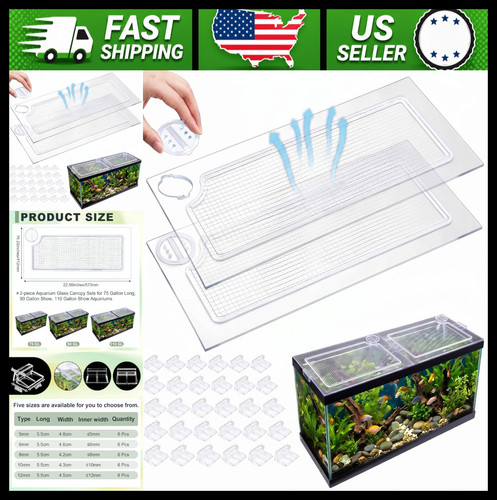 Clear aquarium canopy set - clear, with