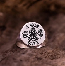 Amor Fati Signet Ring Stoic