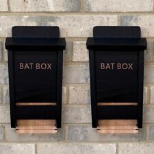 Black Wooden Bat House Box for