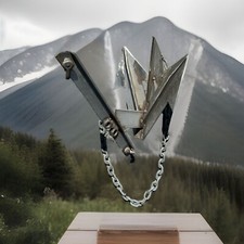 One Of Kind Steam Punk Art Decor Yard Handmade Arrow & Bolts Boat Anchor 40lb