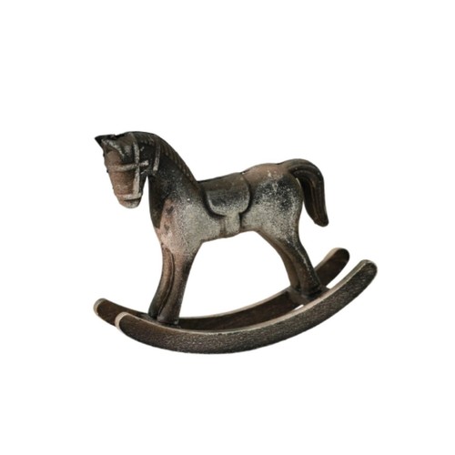 Rustic wooden rocking horse - rustic,