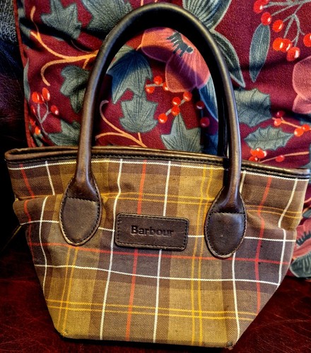 Barbour tartan mini tote bag - tartan,
