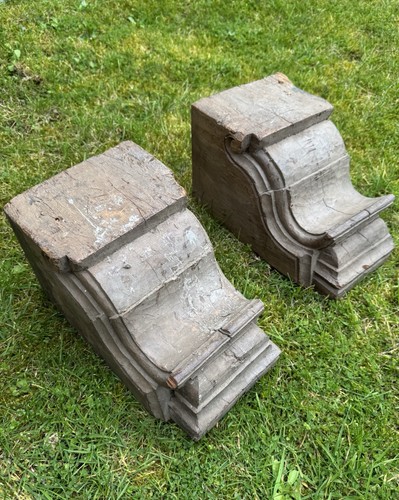 Antique wooden corbels bracket - wooden,