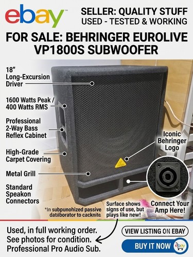 Behringer eurolive vp1800s - behringer,