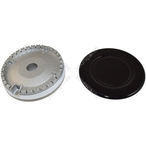 Universal gas hob burner - burner, base