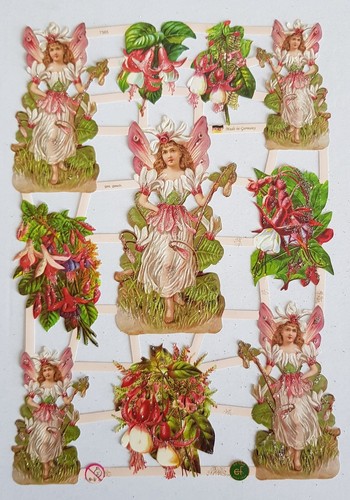 Fuchsia belle floral paper - fuchsia,