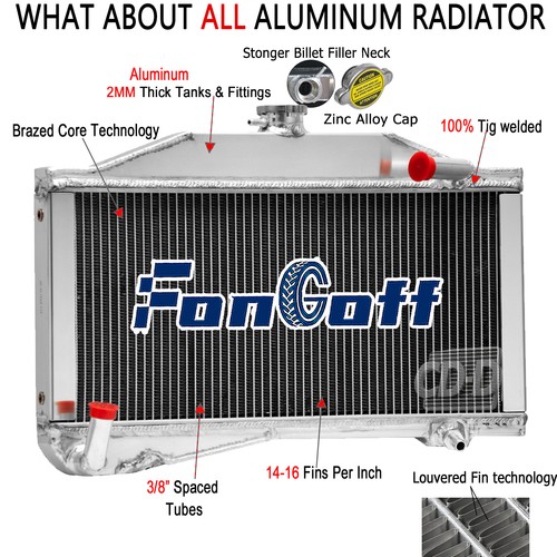 Aluminum row radiator - aluminum,