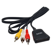 ATARI JAGUAR TV COMPOSITE A/V LEAD  WITH STEREO AUDIO - OFC CABLE