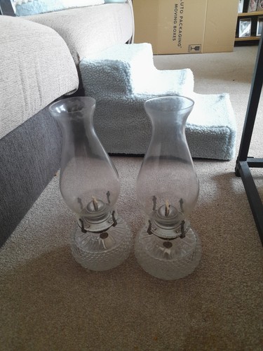 Vintage paraffin oil lamp - vintage,