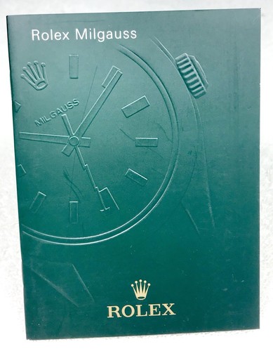 Rolex milgauss booklet 2008 - booklet,