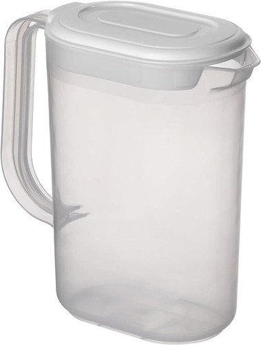 Plastic jug with lid 5l - plastic,