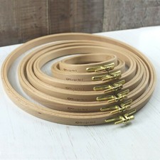 Nurge Wooden Embroidery Hoop Cross Stitch Beech Wood Ring in 8 Sizes 16mm Depth