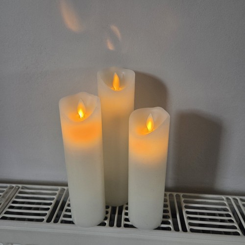 Led flameless pillar candles - led,