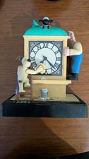 Vintage Wesco Wallace and Gromit 1998 Clock Tower Alarm Clock A Close Shave
