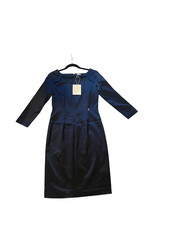 GALLIANO Navy Stretch Dress Size UK 10 RRP £195
