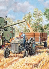 Birthday Card - Grey Fergie Tractor Combining Farming - Country Cards Quality