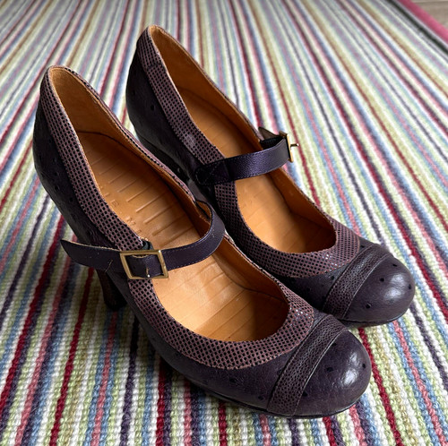 Chie mihara purple leather - mihara,
