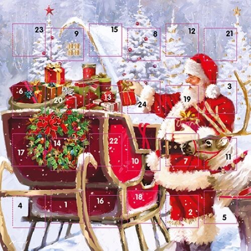 Santa sleigh full gifts - santa's,