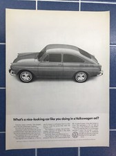 1966 VW FASTBACK Print Ad 1967