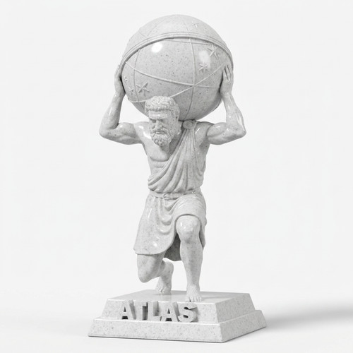 Atlas greek titan statue - atlas,