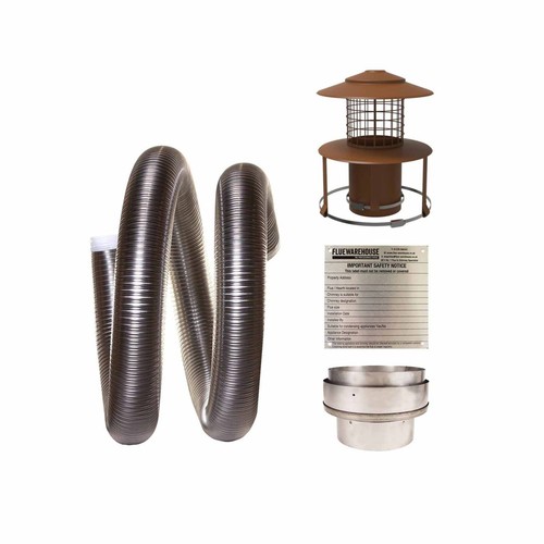 Flexible flue chimney liner - flexible,