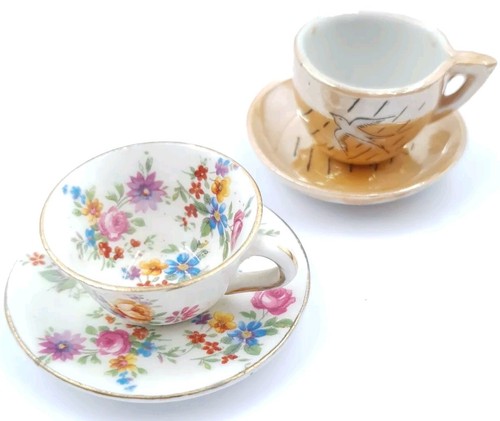 Miniature teacup saucer bone - saucer,