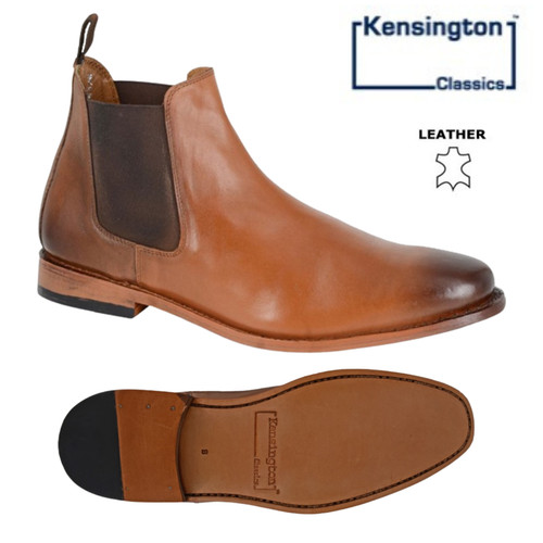 Mens kensington leather boots - kensington,