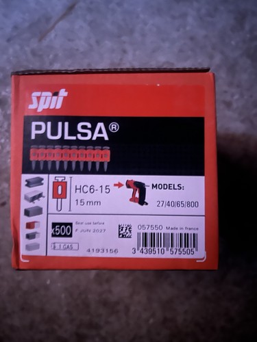 Spit pulsa 15mm nails - 15mm, with