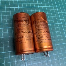 Vintage Plessey Capacitor - 250uF 275V - 1 Piece