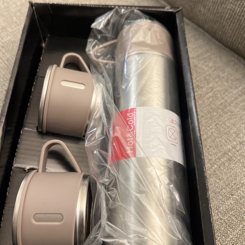 Vacuum flask set gray - vacuum,