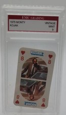 Kojack Collectable-1975 Monty Kojack Graded Trading Card- 8 Hearts EMC Grading 9