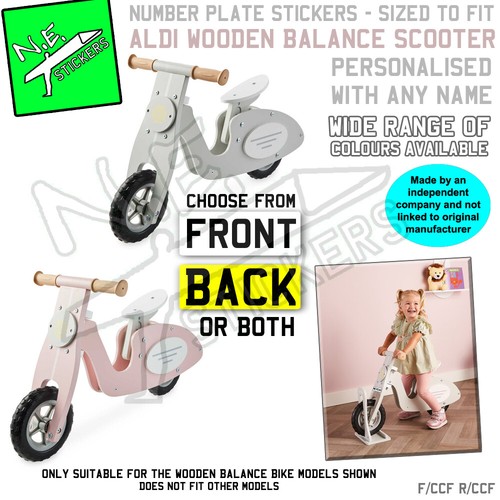 Front back kids number plate - /,