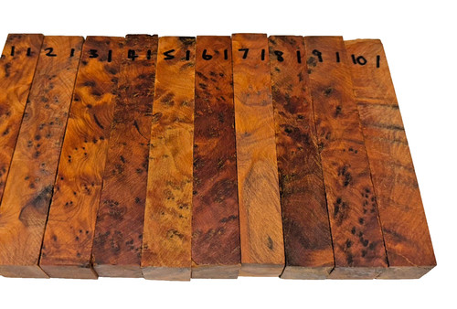 Thuya burl pen blanks 130 - pen, 20