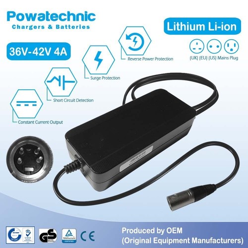 42v xlr pin charger - charger, for