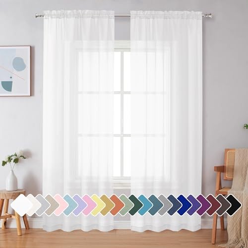 Sheer curtains inches - 90,