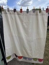 Mamas & Papas Cream Cotton Tab Top Nursery / Childrens Curtains W51’ D61’ Each