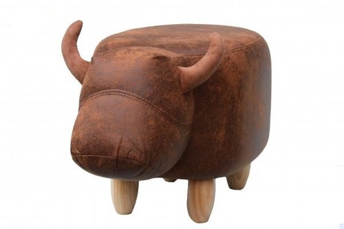 Animal design footstool cow - design,