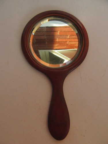Vintage teak wood hand vanity - teak,