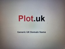 Plot .UK Generic Website Domain Name - Property Business Land Developments