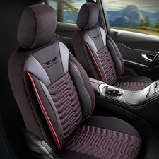 Car seat covers for Audi A4 in Ruby black complete