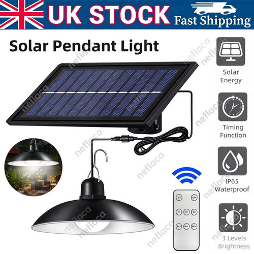 Led solar powered pendant - powered,