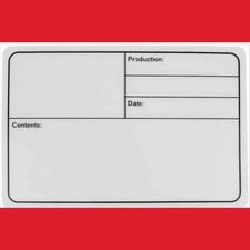 177x127mm Self-Adhesive Flight Case Tour Label | Stage Theatre ID Plaque Trunk