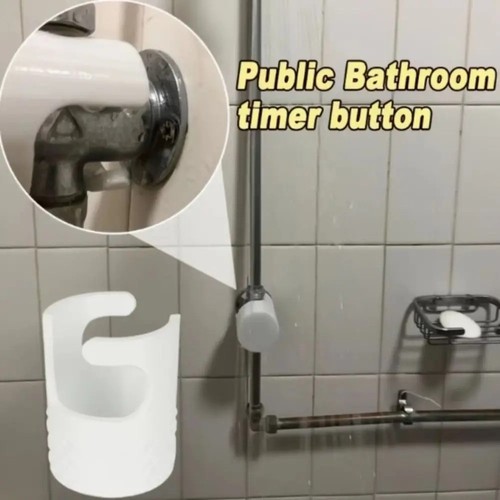 Public shower push button - button, lock