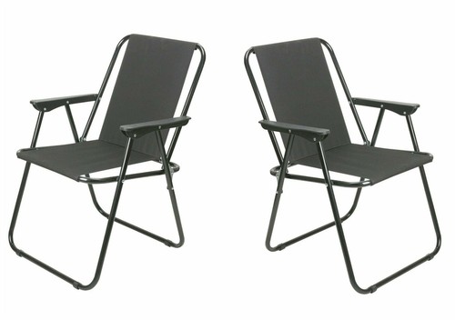 Set black folding camping - of,