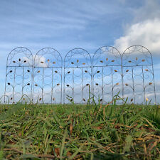 Metal Garden Trellis Plant Support Set of 5 x Leaf Design  (120cm x 50cm)